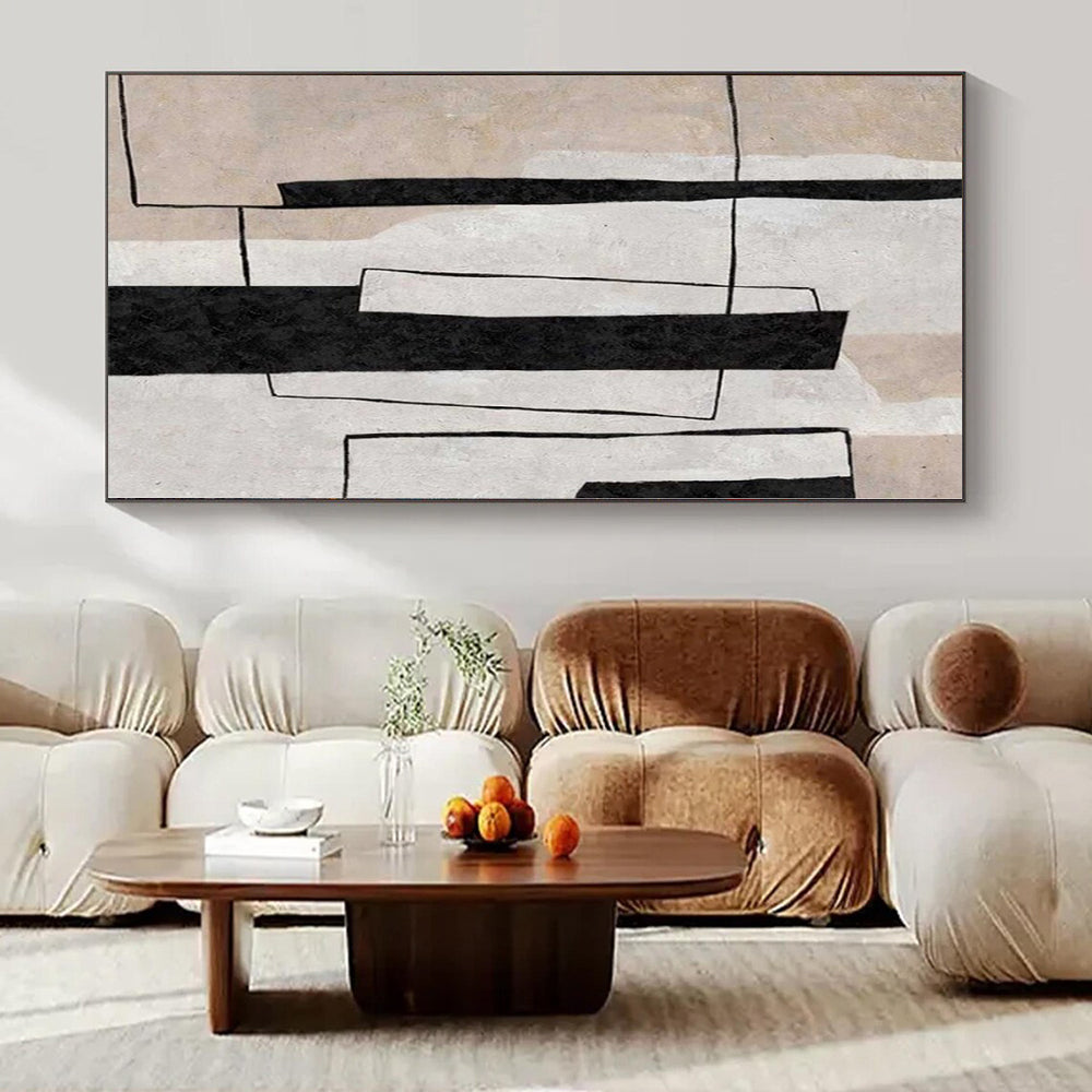 Extra-Vast Hand-Painted Modern Abstract Artwork for Family Home Outdoor Living Rooms