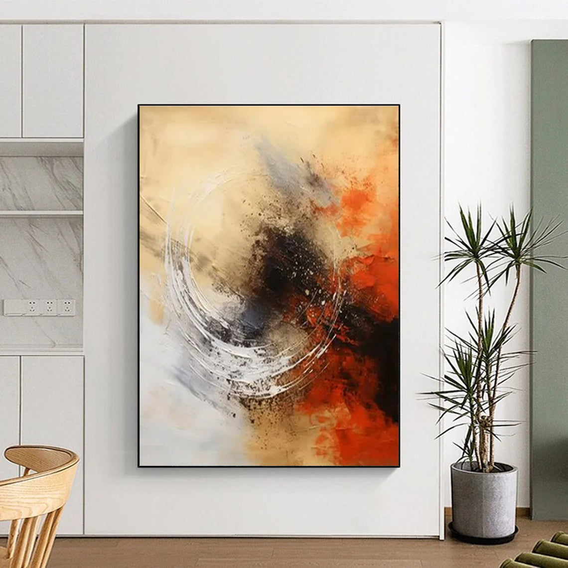 Vast Modern Abstract Wall Art for Pet Room Adorable and Functional Design