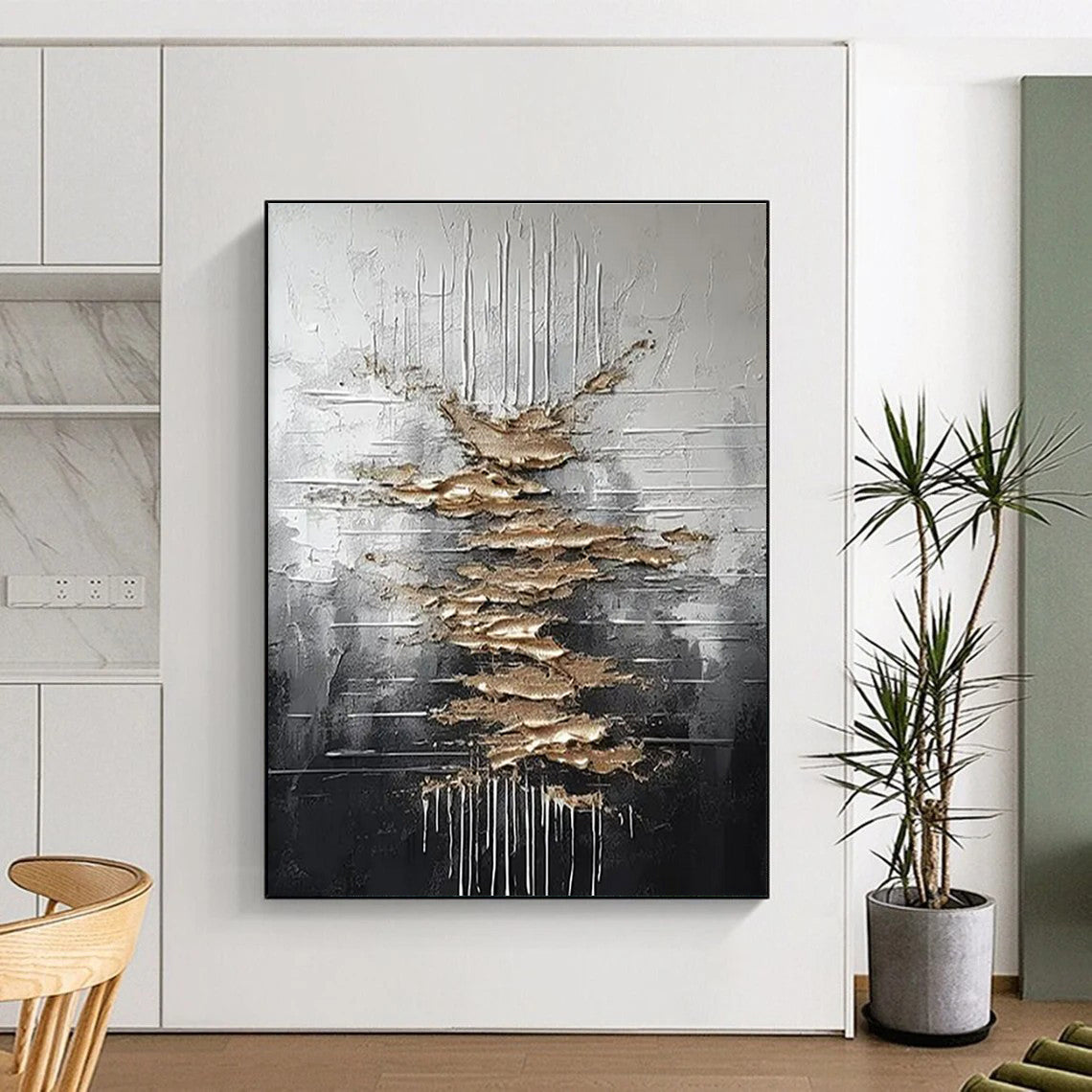 Huge Contemporary Abstract Painting for Event Photography Studio Sets