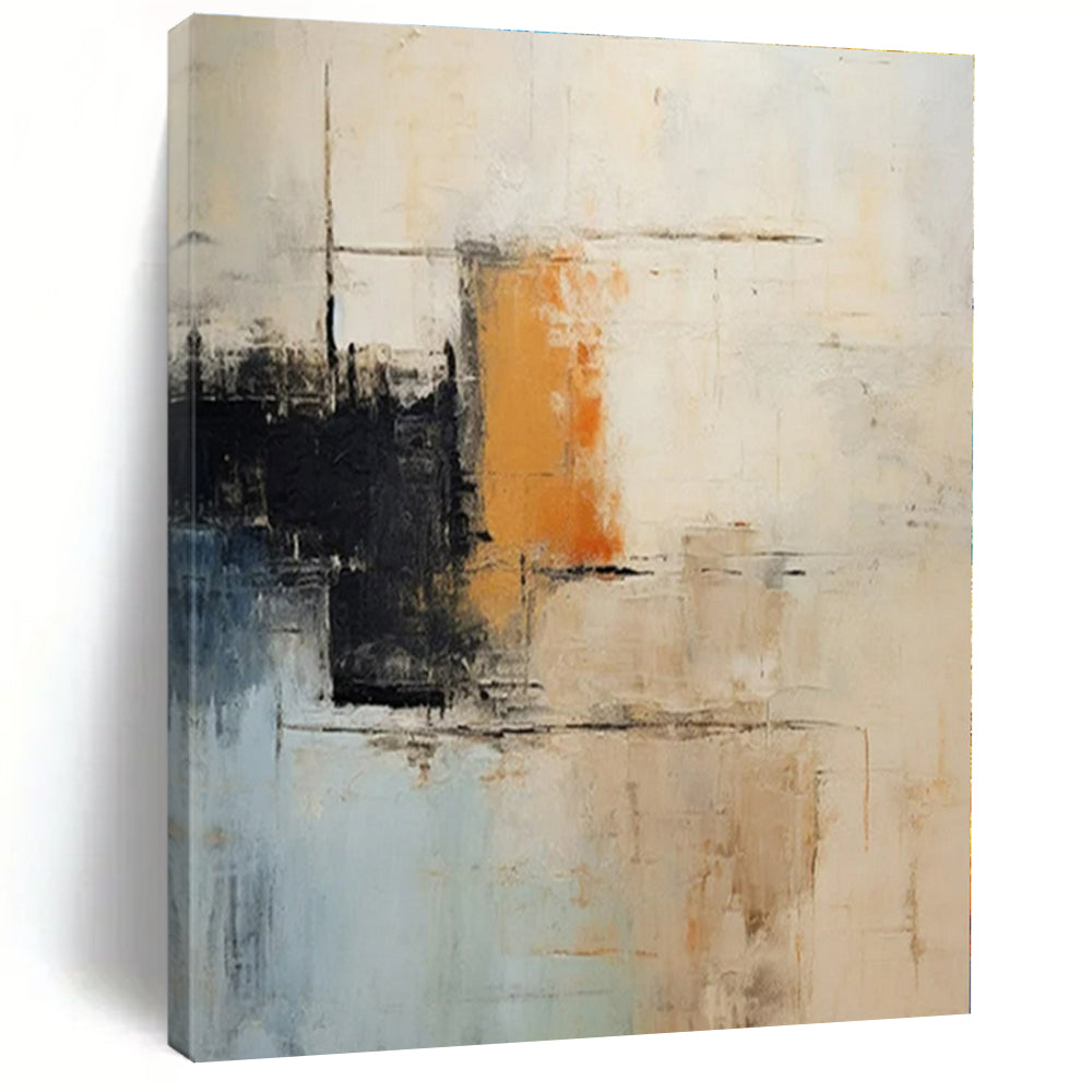 Hand-Painted Bespoke Abstract Art for Dining Room and Hallway