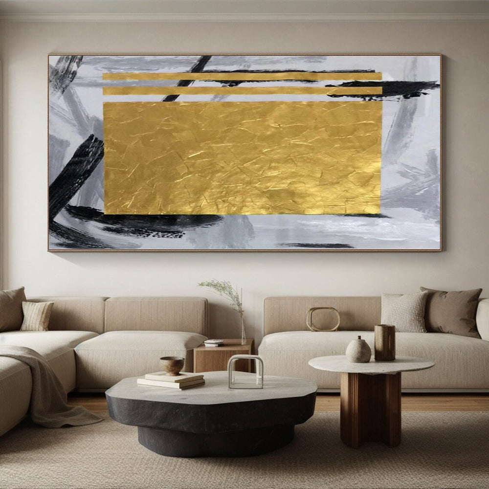 Monumental Custom Abstract Art for Guest Room Fireplace Mantel Feature Walls