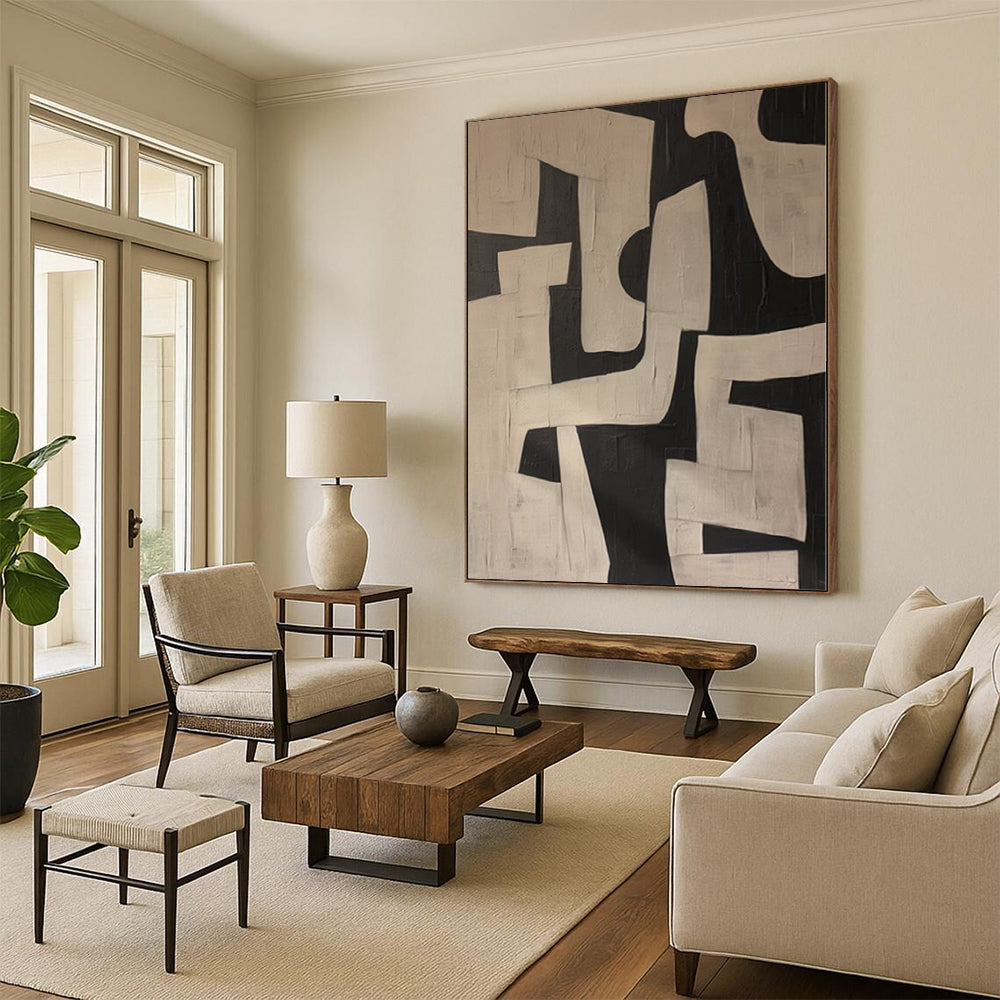 Monumental Hand-Painted Abstract Art for Event Venue Centers
