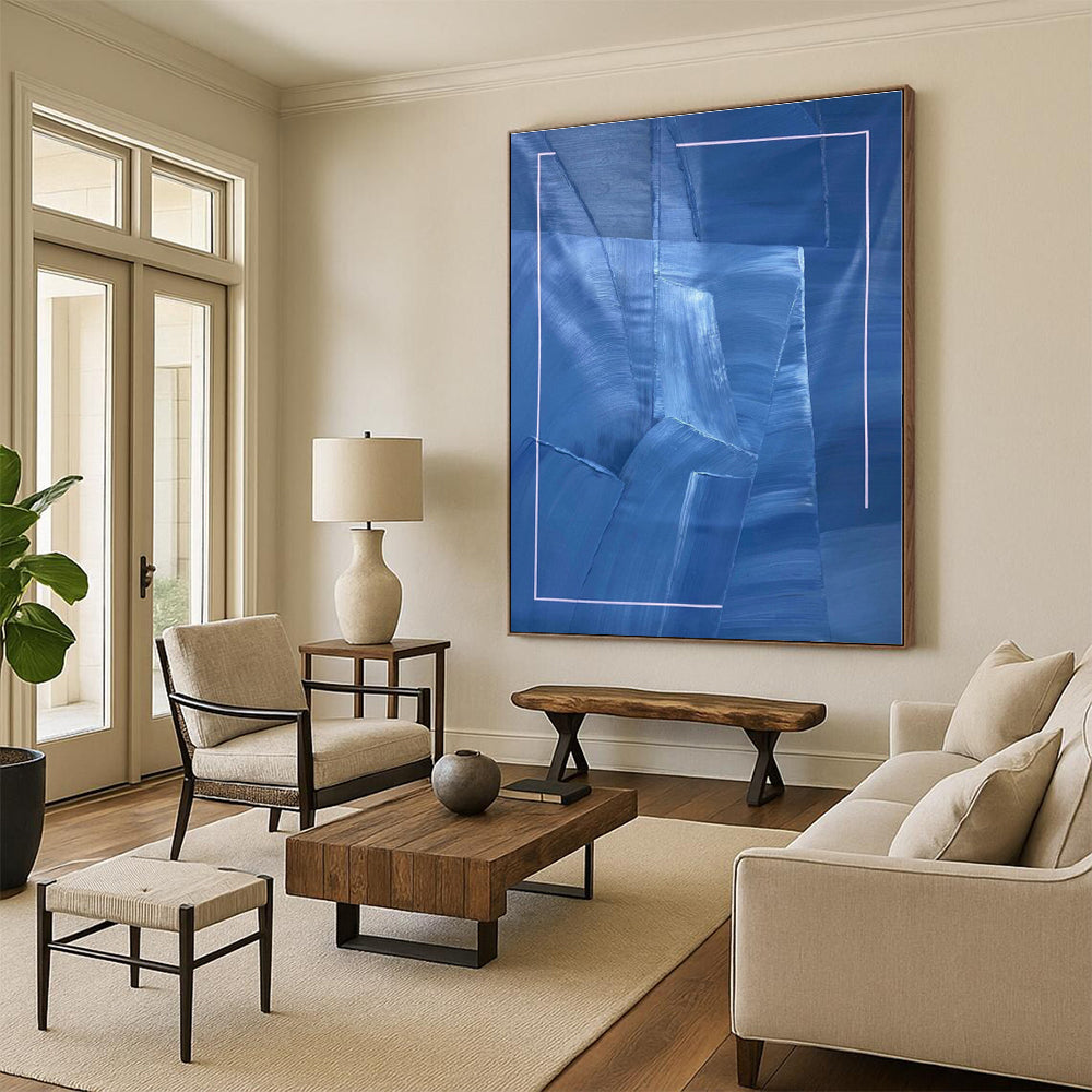 Colossal Custom Abstract Canvas for Kids’ Playroom Climbing Wall