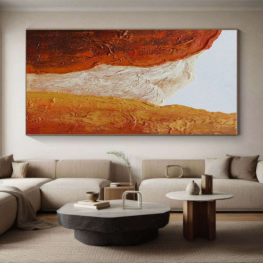 Colossal Hand-Crafted Abstract Canvas for Retail Storefronts LargeART0648