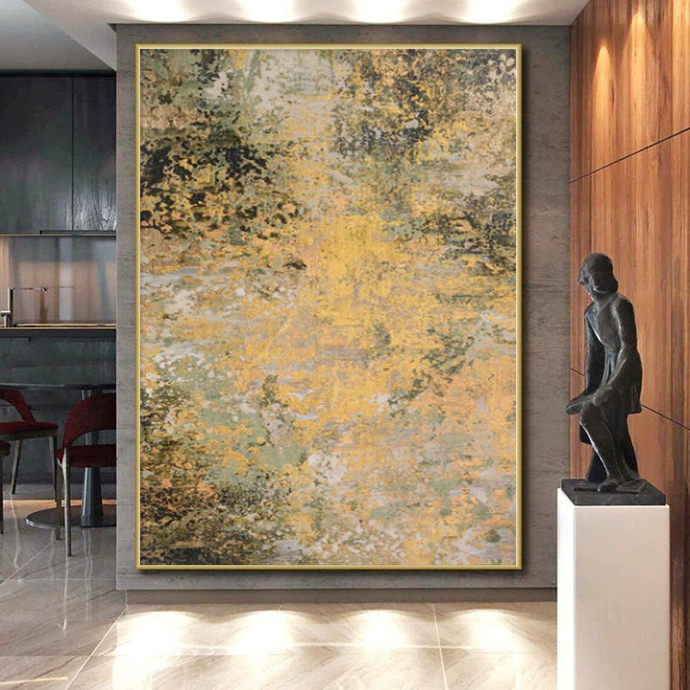 Immense Abstract Current Art - Hand-Painted Resin for Marine Science Center Atriums