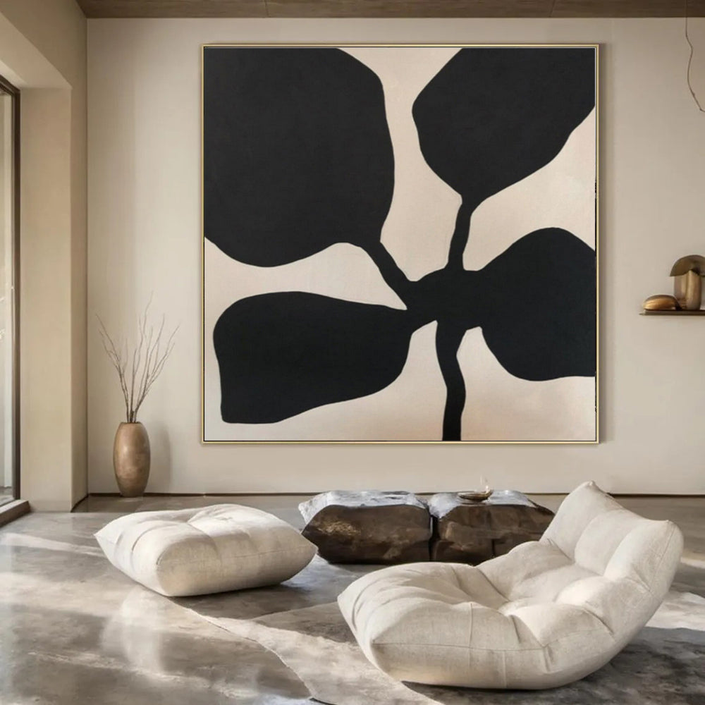 Extra-Vast Hand-Painted Modern Abstract Artwork for Exclusive Villa Bedrooms