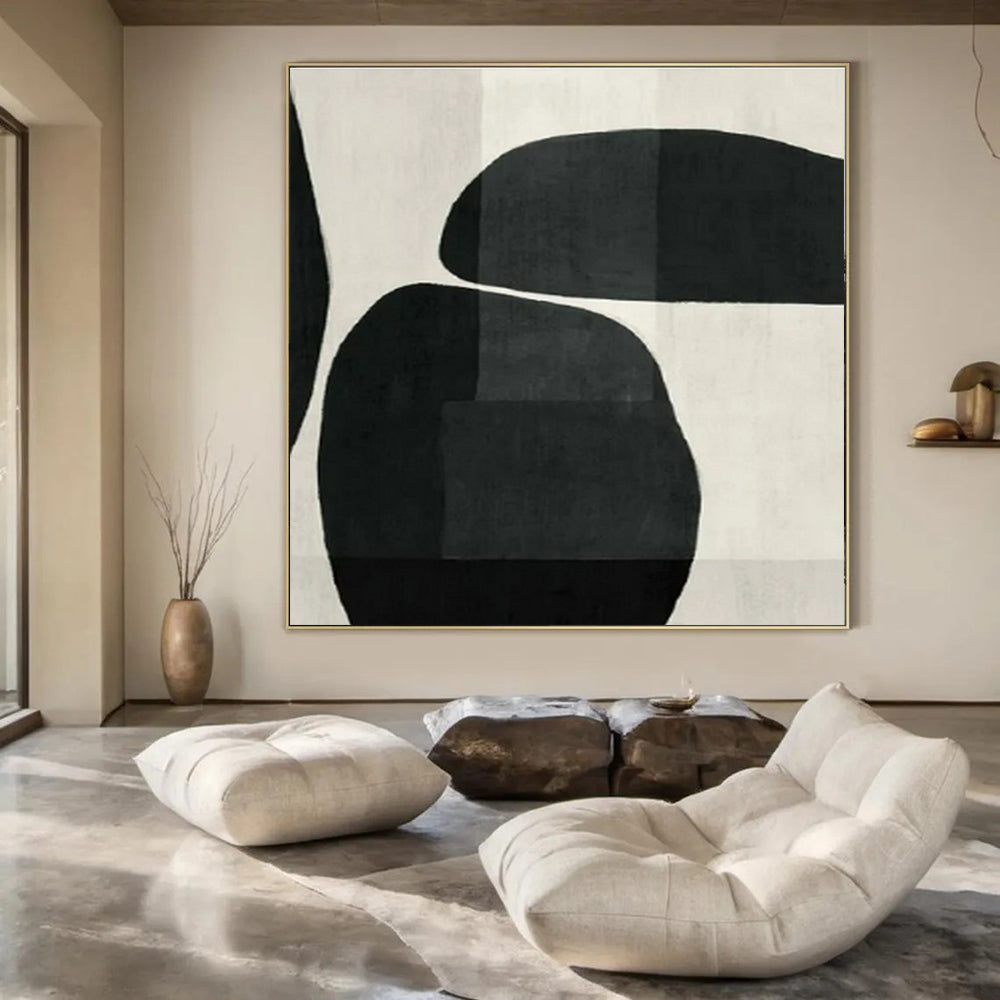 Hand-Painted Bespoke Abstract Painting for Dining Room & Hotel Meeting Rooms