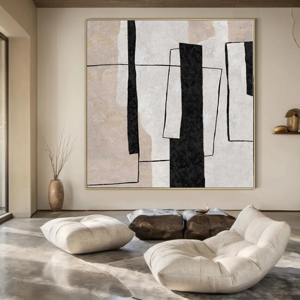 Extra-Vast Hand-Painted Modern Abstract Artwork for Family Home Outdoor Living Rooms
