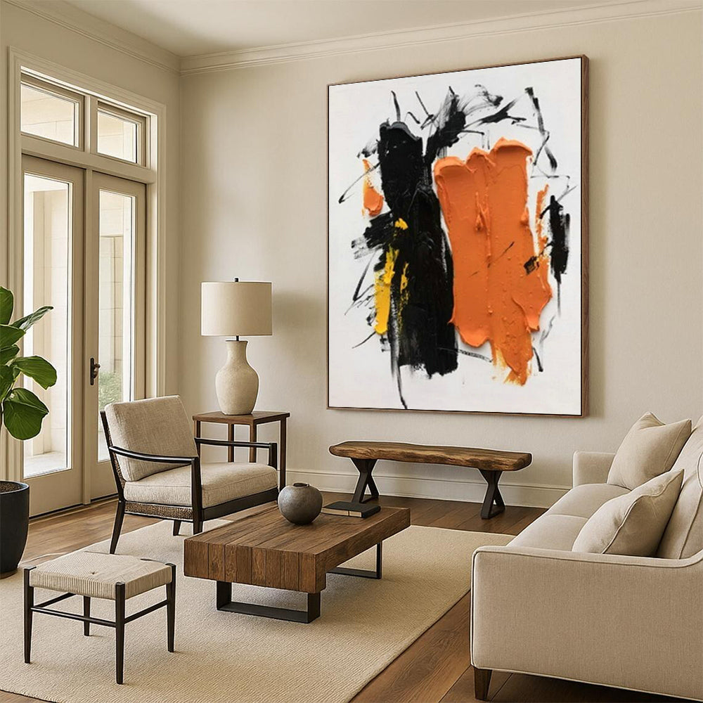 Made-to-Measure Colossal Hand-Painted Abstract Wall Art for Entryway Gallery Wall LargeART0607