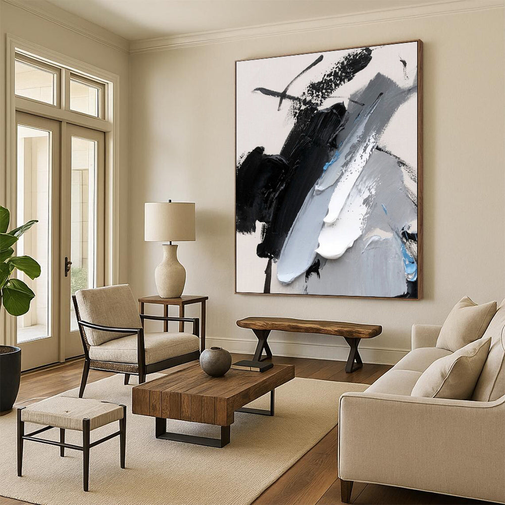 Colossal Modern Abstract Wall Art for Mudroom Functional and Stylish Design