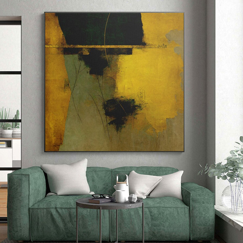 Giant Contemporary Abstract Painting for Master Bedroom Feature Wall in Modern Homes