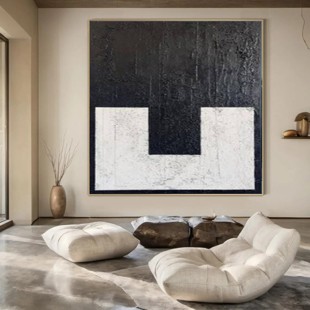 Huge Hand-Painted Contemporary Abstract Painting for Family Home Guest Bedrooms