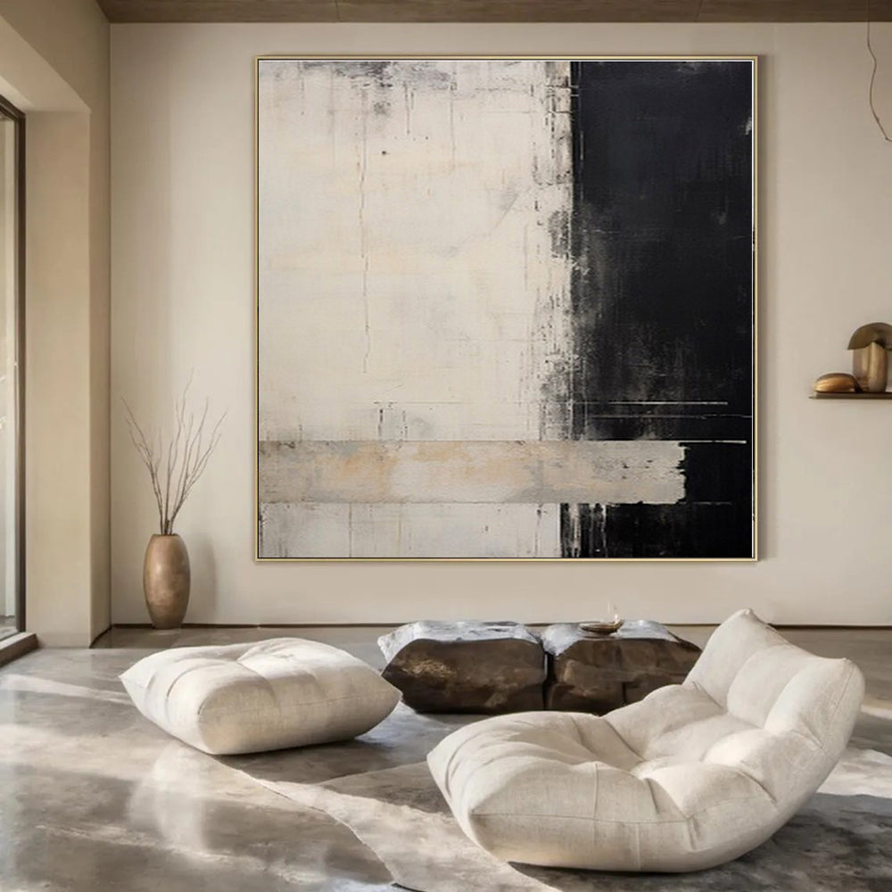 Hand-Painted Personalized Abstract Canvas for Bar & Hotel Lobby