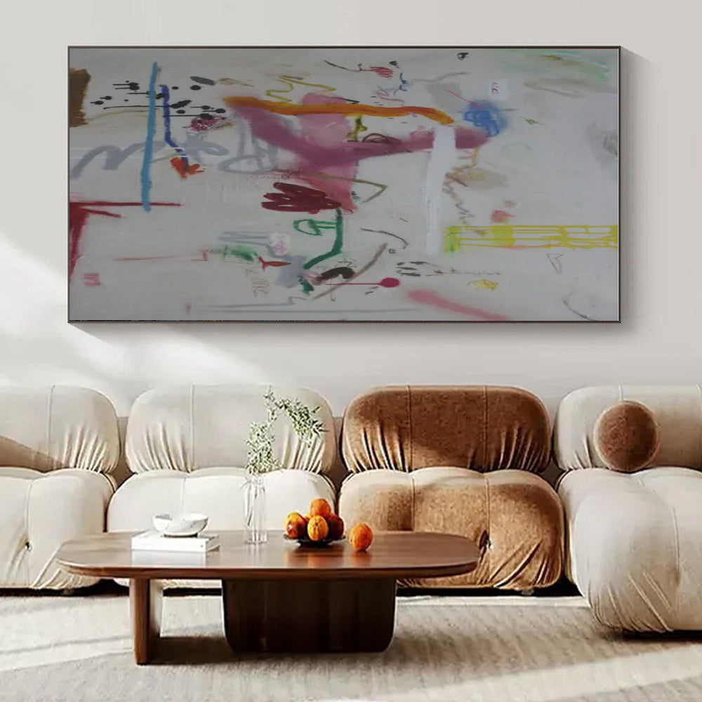 Hand-Painted Custom Abstract Art for Living Room & Dining Room