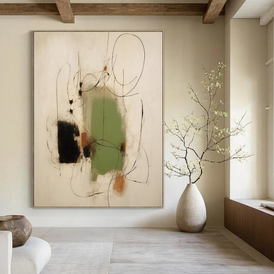 Extra-Vast Hand-Painted Modern Abstract Art for Office Creative Studios