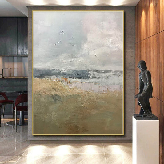 Large Custom Abstract Canvas for Kids’ Playroom Slide and Climbing Wall Areas