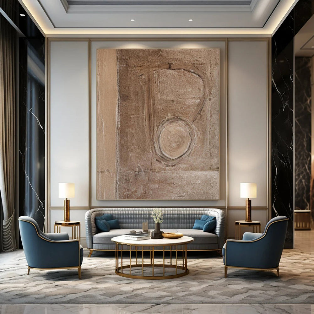 Whimsical Fantasy Hand-Painted Abstract Art for Family Dining Rooms
