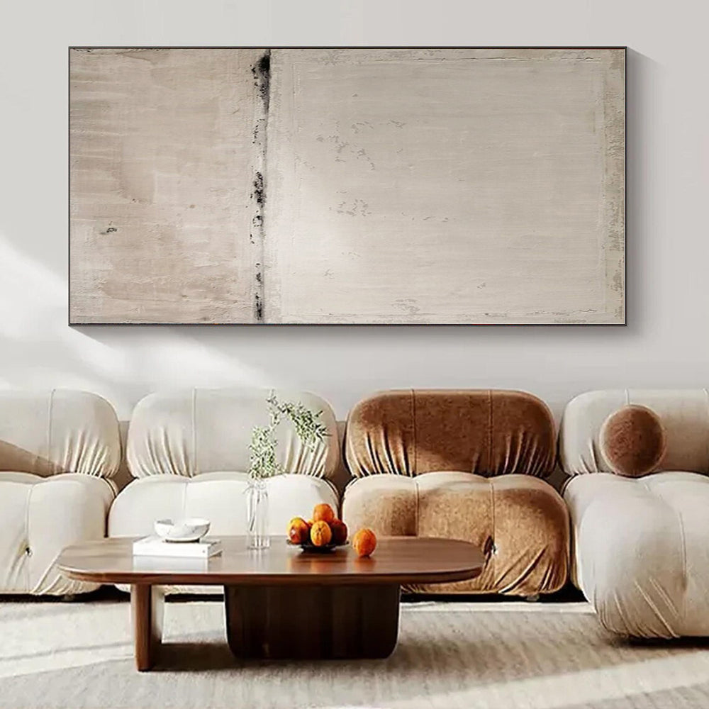 Large-Scale Hand-Painted Abstract Painting for Office and Hotel Conference Rooms