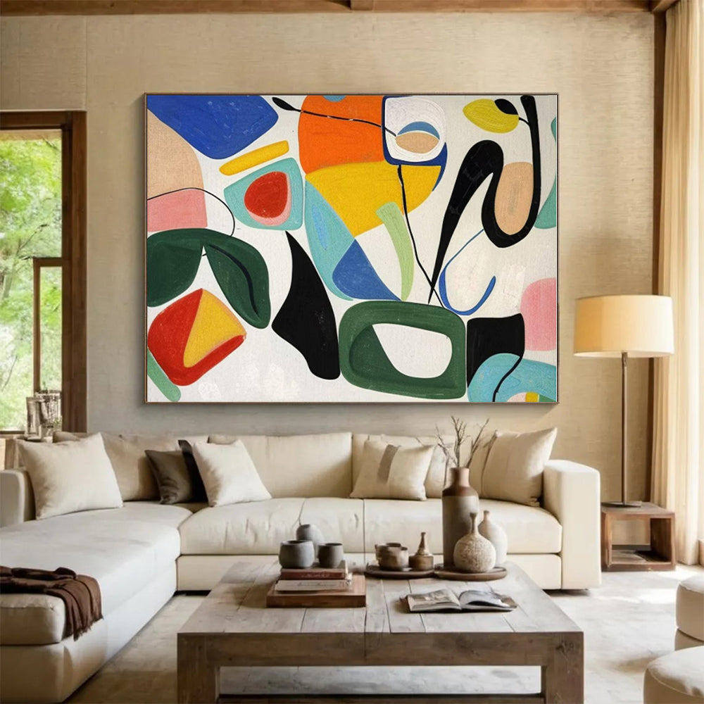 Gigantic Hand-Crafted Abstract Canvas for Impactful Wall Art LargeART0635