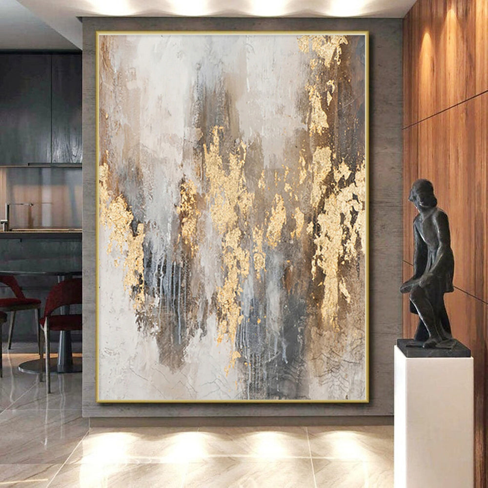 Oversized Custom Hand-Painted Abstract Art for Home Office Focal Wall LargeART0576