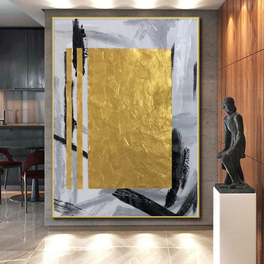 Monumental Custom Abstract Art for Guest Room Fireplace Mantel Feature Walls