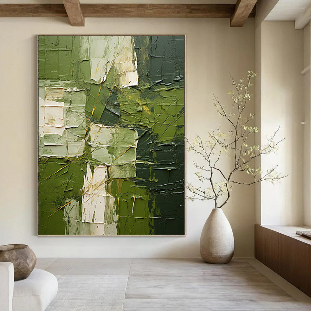 Grand Abstract Wall Decor for Corridor Niche Spaces - Made to Order Mixed Media