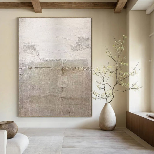 Oversized Made-to-Order Abstract Painting for Aviation Terminal Lounges