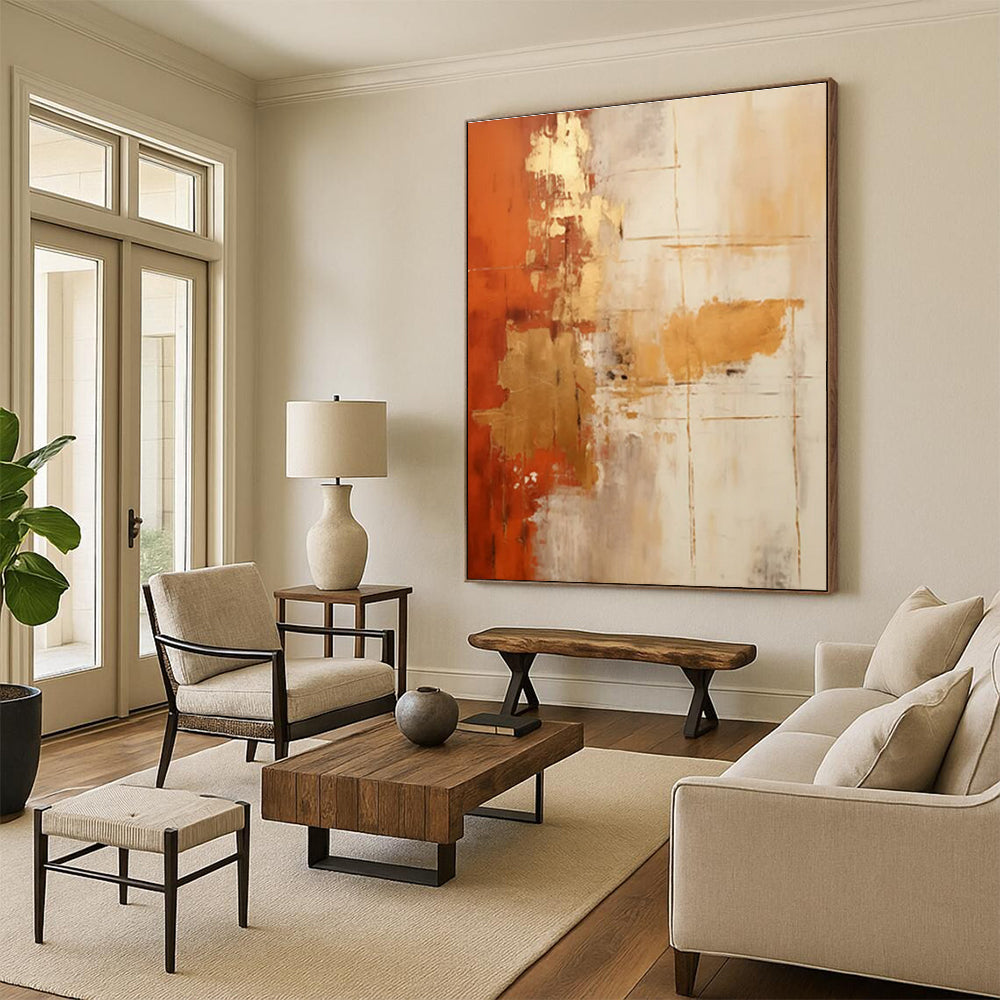 Super-Sized Modern Abstract Canvas for Kids’ Playroom Imaginative Backdrop