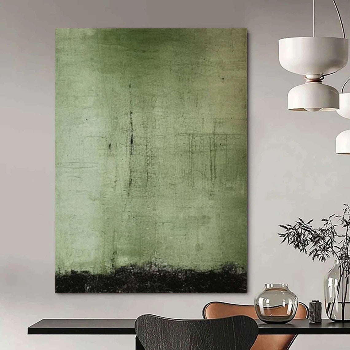 Monumental Abstract Painting for Staircase Landings - Commissioned Mixed Media
