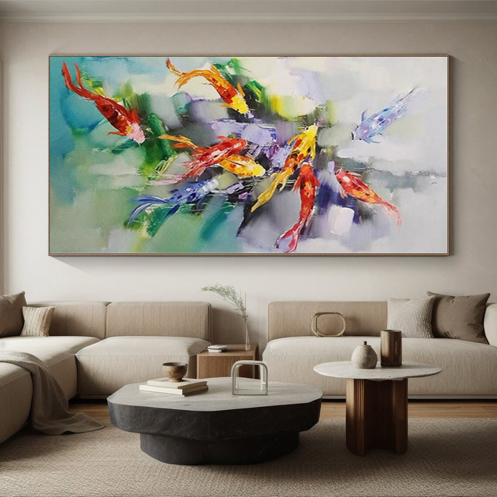 Extra-Large Custom Abstract Wall Art for Laundry Room Utility Sink Wall