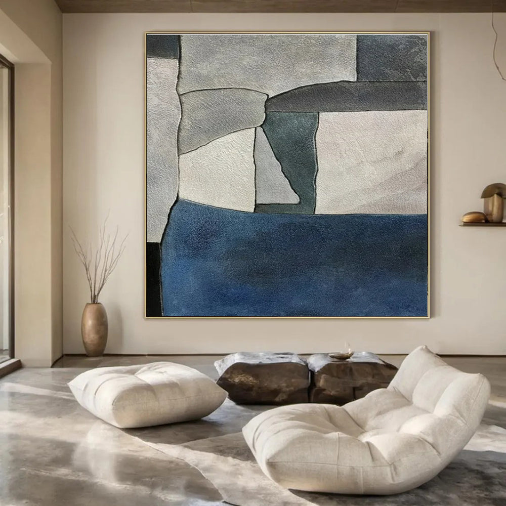 Hand-Painted Personalized Abstract Canvas for Bar & Hotel Pool Decks