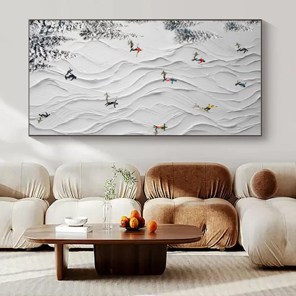 Hand-Painted Personalized Abstract Painting for Bedroom & Hotel Executive Suites