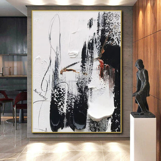 Vast Contemporary Abstract Wall Art for Home Wine Cellar Elegant Vibe