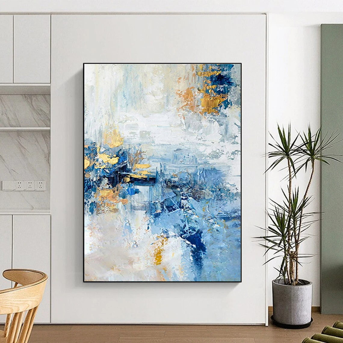 Huge Hand-Finished Abstract Painting for Luxury Residences LargeART0643