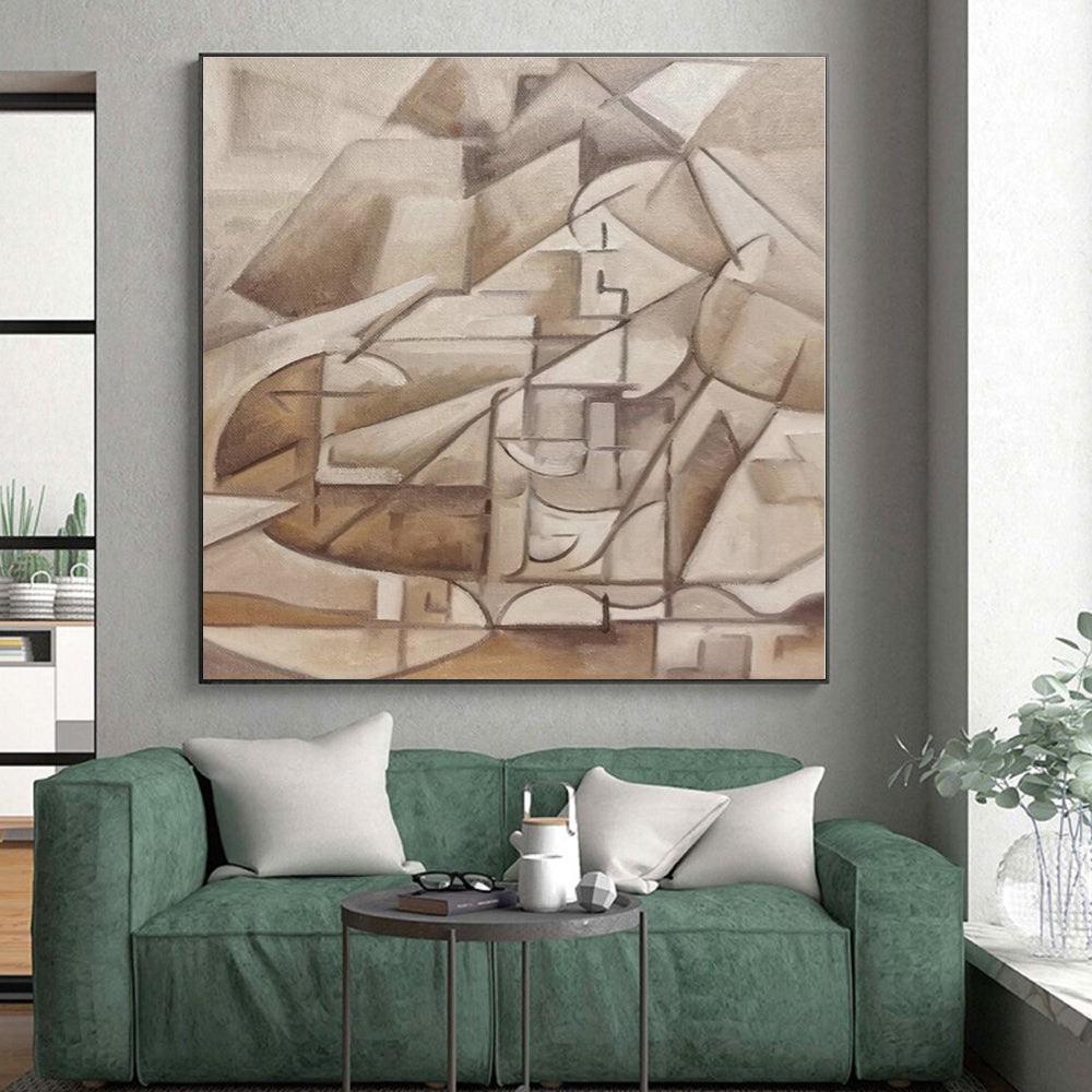 Super-Sized Custom Abstract Painting for Sunroom Skylight Ceiling Panels