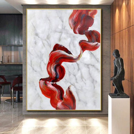 Grand Made-to-Order Abstract Wall Art for Entryway Coat Rack Areas