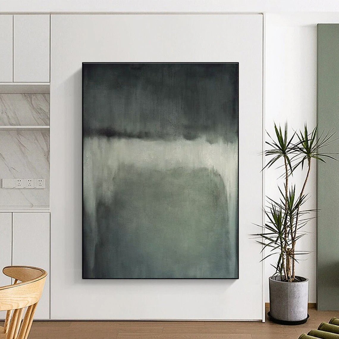 Super-Sized Custom Hand-Painted Abstract Painting for Home Wine Cellar Barrel Wall LargeART0630