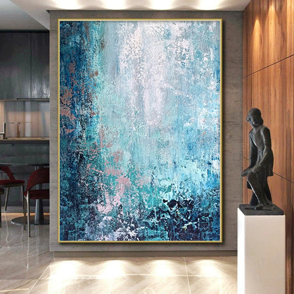 Monumental Abstract Fragment Art - Commissioned Mixed Media for Archaeological Museum Corridors
