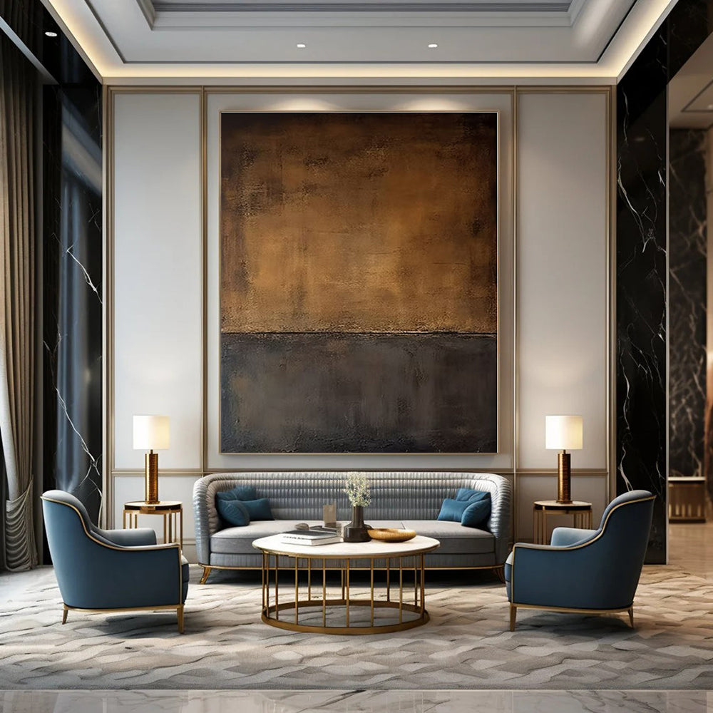 Hand-Painted Bespoke Abstract Art for Dining Room and Hallway