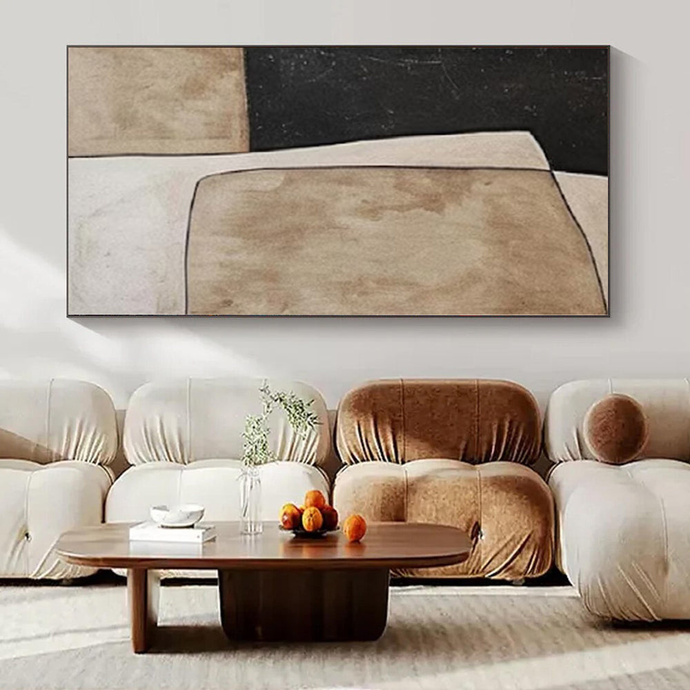 Super-Sized Hand-Painted Modern Abstract Wall Decor for Family Home Music Studios