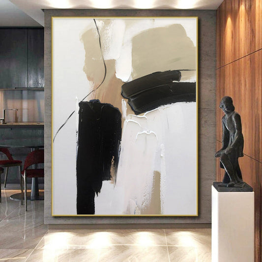 Made-to-Order Giant Hand-Painted Abstract Art for Home Theater Screen Surround Wall