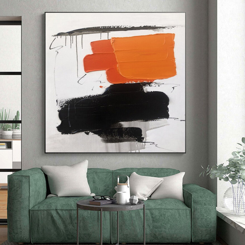 Huge Modern Abstract Art for Basement Home Theater Immersive Design
