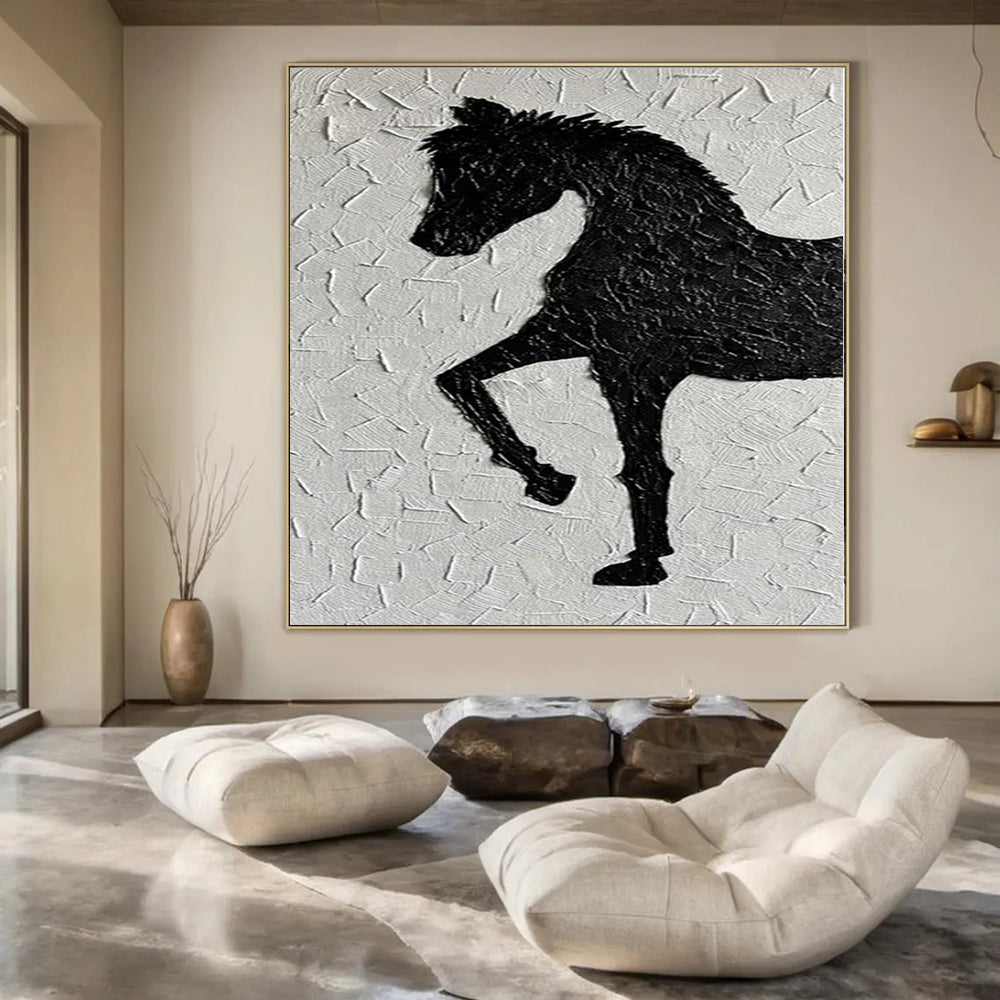 Colossal Hand-Painted Contemporary Abstract Canvas for Family Home Great Halls