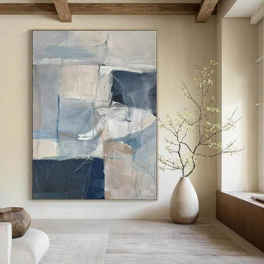 Colossal Hand-Painted Contemporary Abstract Art for Bedroom Walk-In Closets