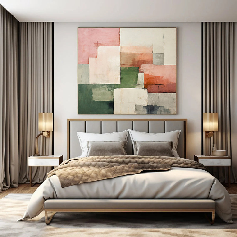 Immense Abstract Canvas for Fireplace Mantels - Made to Order Resin on Canvas