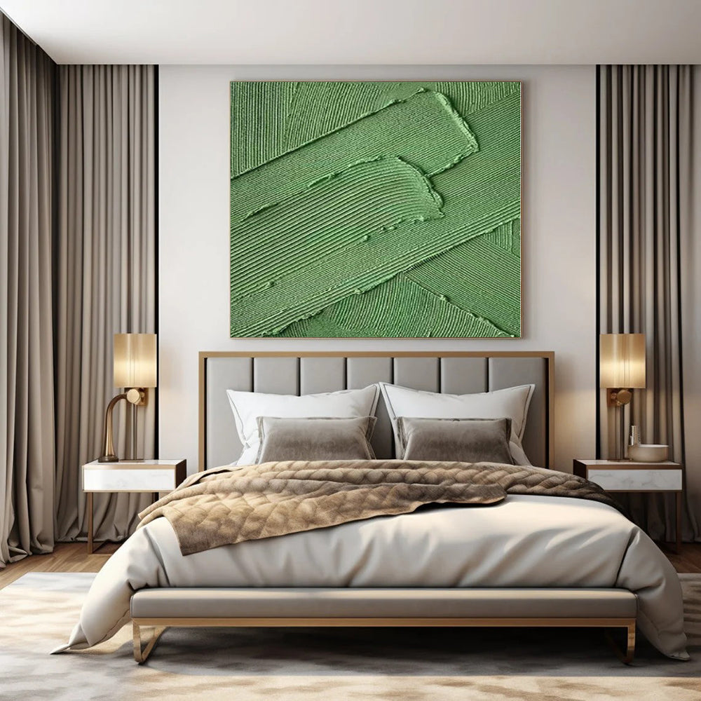 Oversized Abstract Wall Art for Murphy Bed Interiors - Custom Acrylic on Canvas