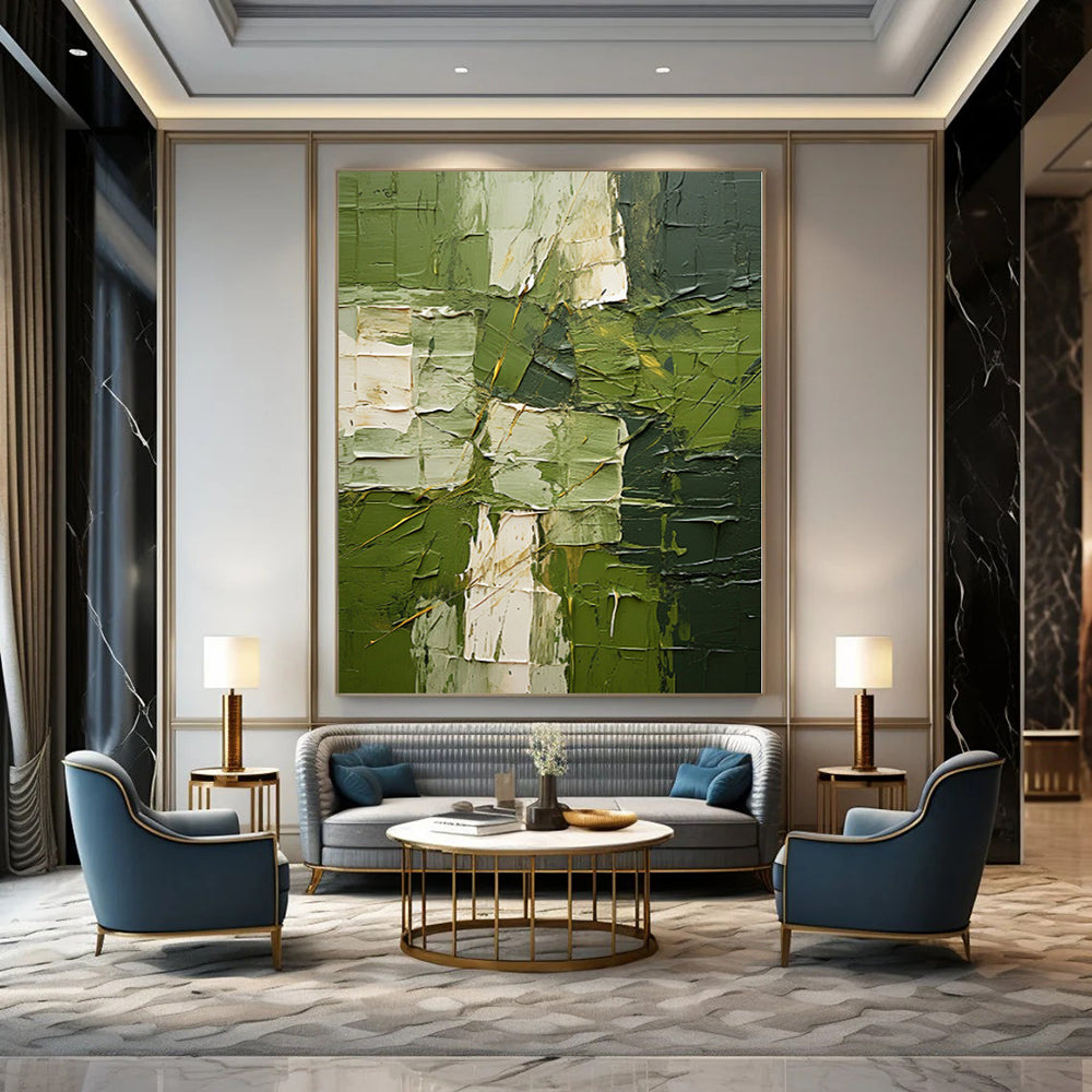 Grand Abstract Wall Decor for Corridor Niche Spaces - Made to Order Mixed Media