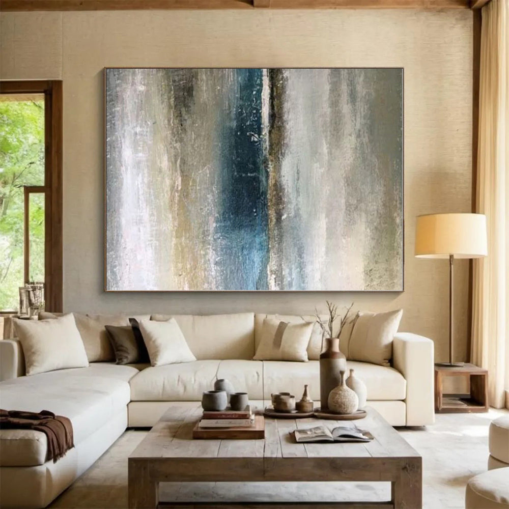Custom Giant Hand-Painted Abstract Painting for Home Bar Back Wall LargeART0590
