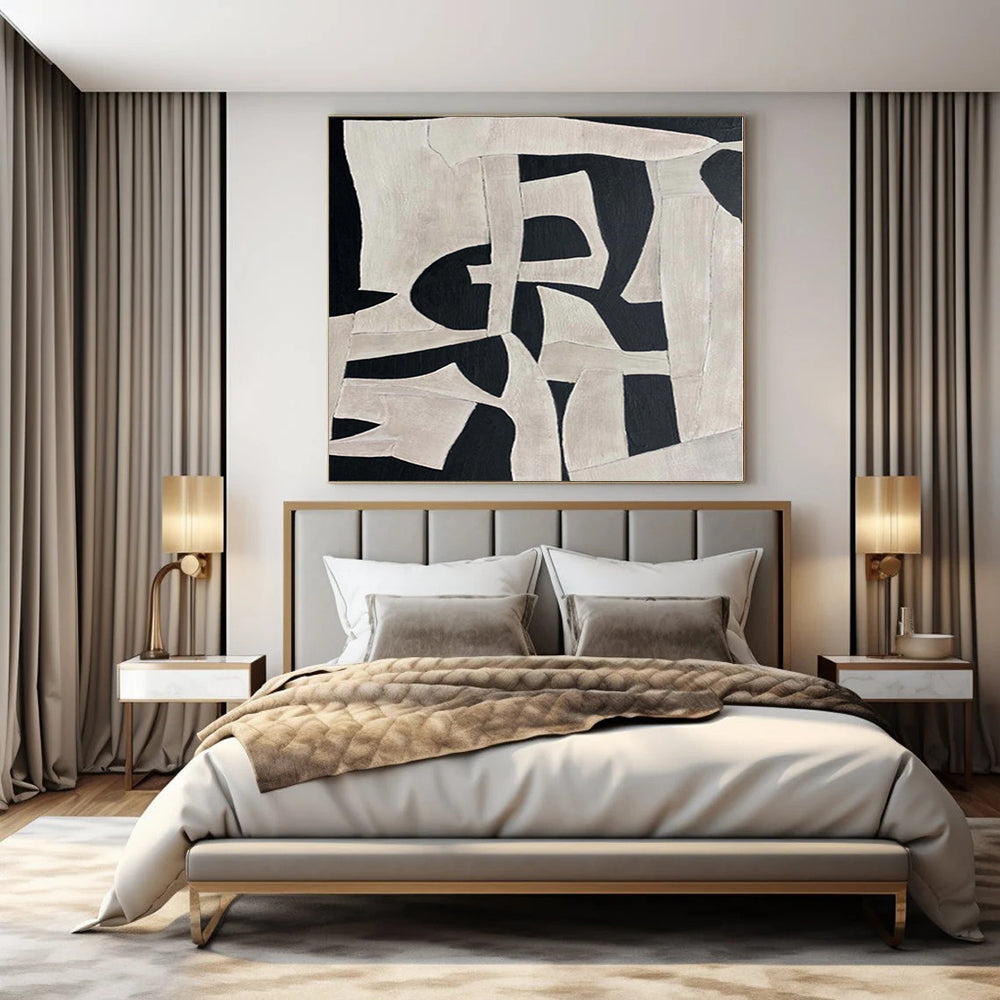 Oversized Handcrafted Abstract Canvas for Veterinary Clinic Waiting Rooms
