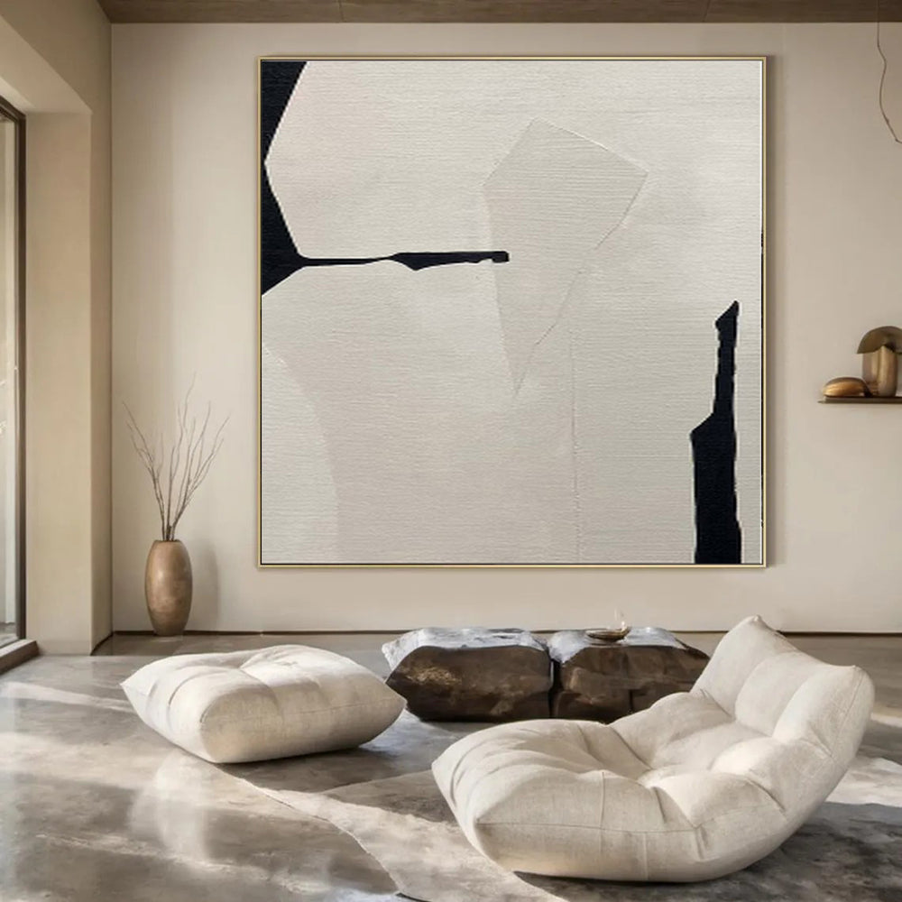 Large Hand-Painted Abstract Art for Botanical Greenhouse Educational Zones